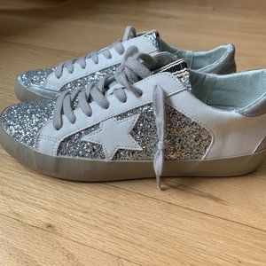 Shop Talulah Sparkle Star Sneaker (Golden Goose Dupe)